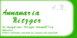 annamaria mitzger business card